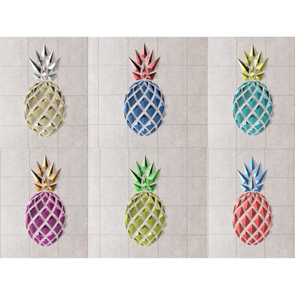 DGEmily Geometric Pineapple Wall Art | Large-Scale Wall Decor | Custom Sizes!! - Picture 5 of 7
